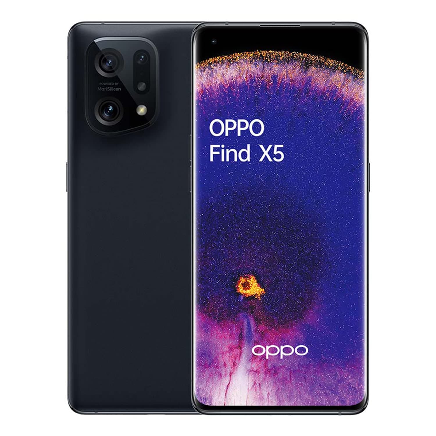 Oppo Find X5 Dual SIM 256GB ROM + 8GB RAM (No CDMA | GSM Only) Factory Unlocked 5G Smartphone (Black) - International Version