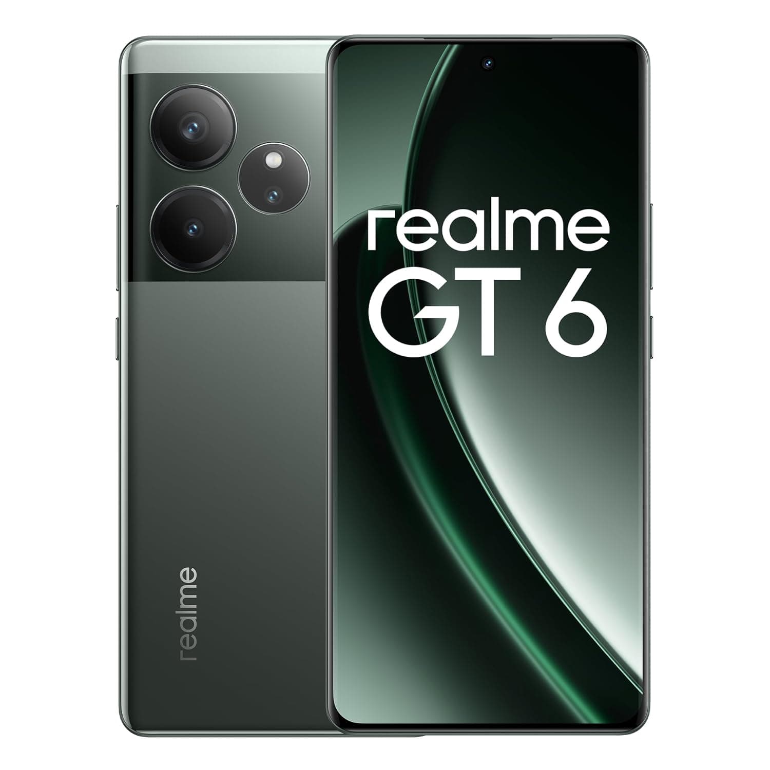 Realme GT 6 DUAL SIM 512GB ROM + 16GB RAM (GSM Only | No CDMA) Factory Unlocked 5G Smartphone (Razor Green) - International Version