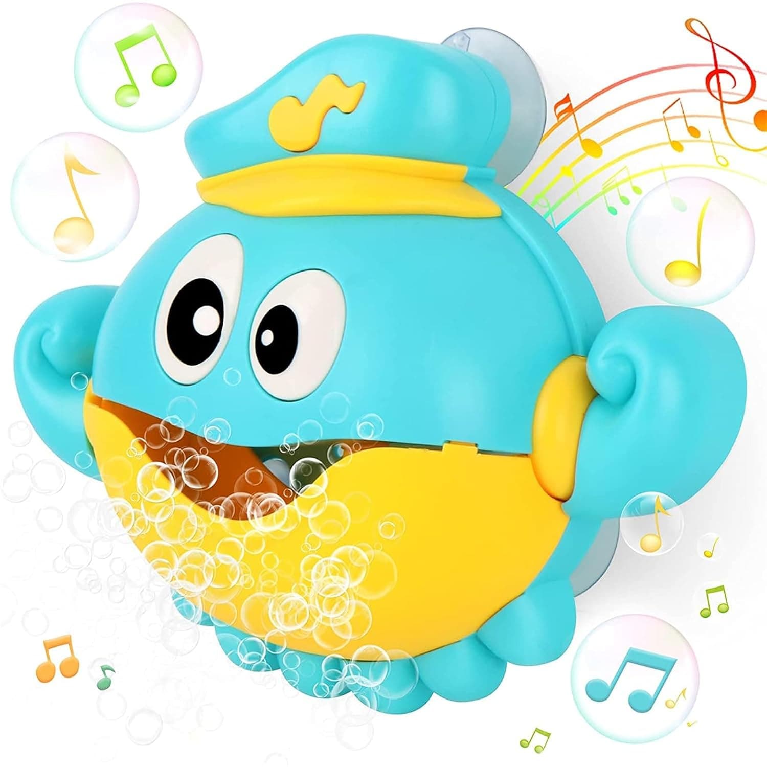 X Spring Baby Bath Toys with Bubble Machine, Nursery Rhymes, Crab Bubble Maker for Toddlers, Babies, Boys, Girls