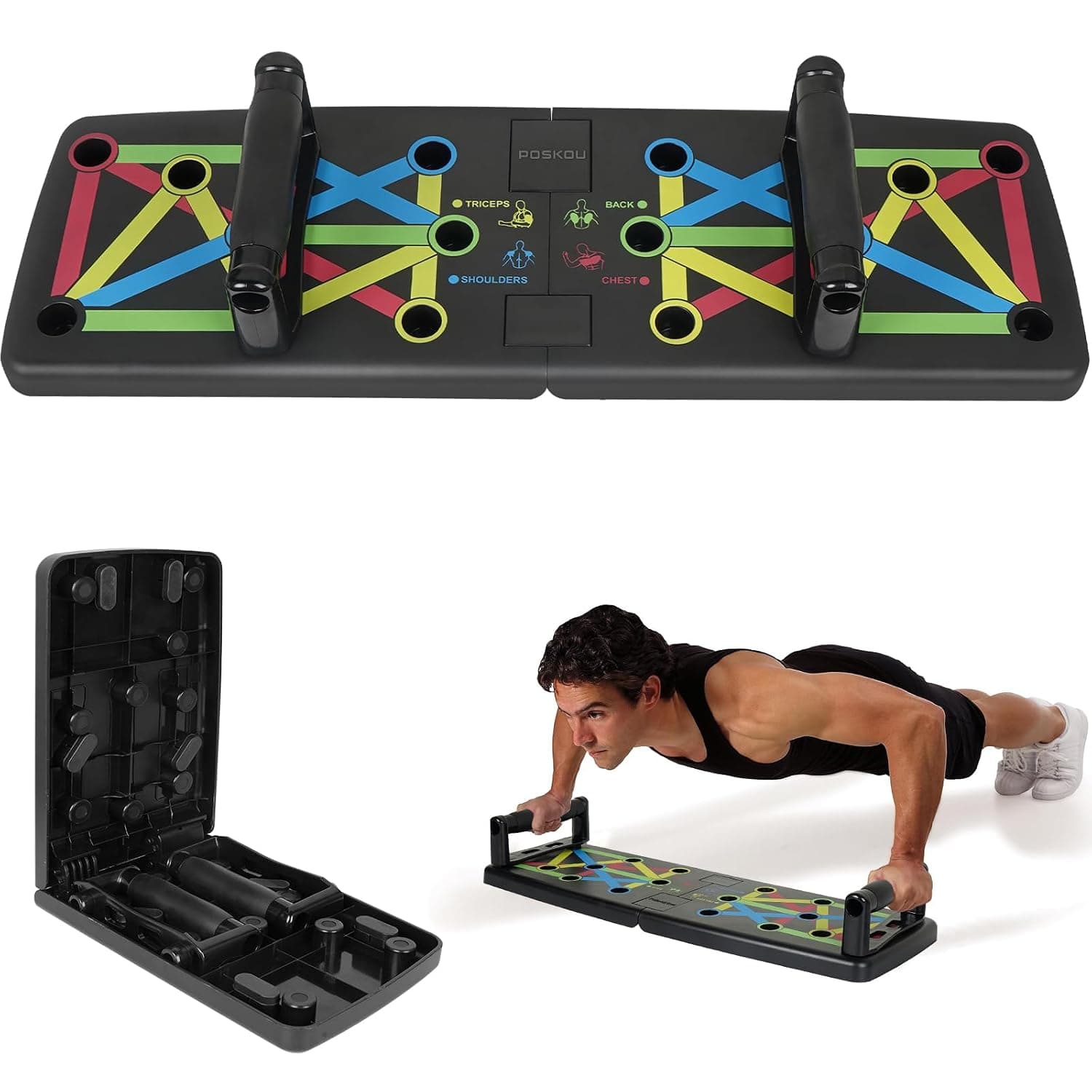 Push Up Board Home Exercise Workout Fitness Gym Equipment Strength Training Press up Board