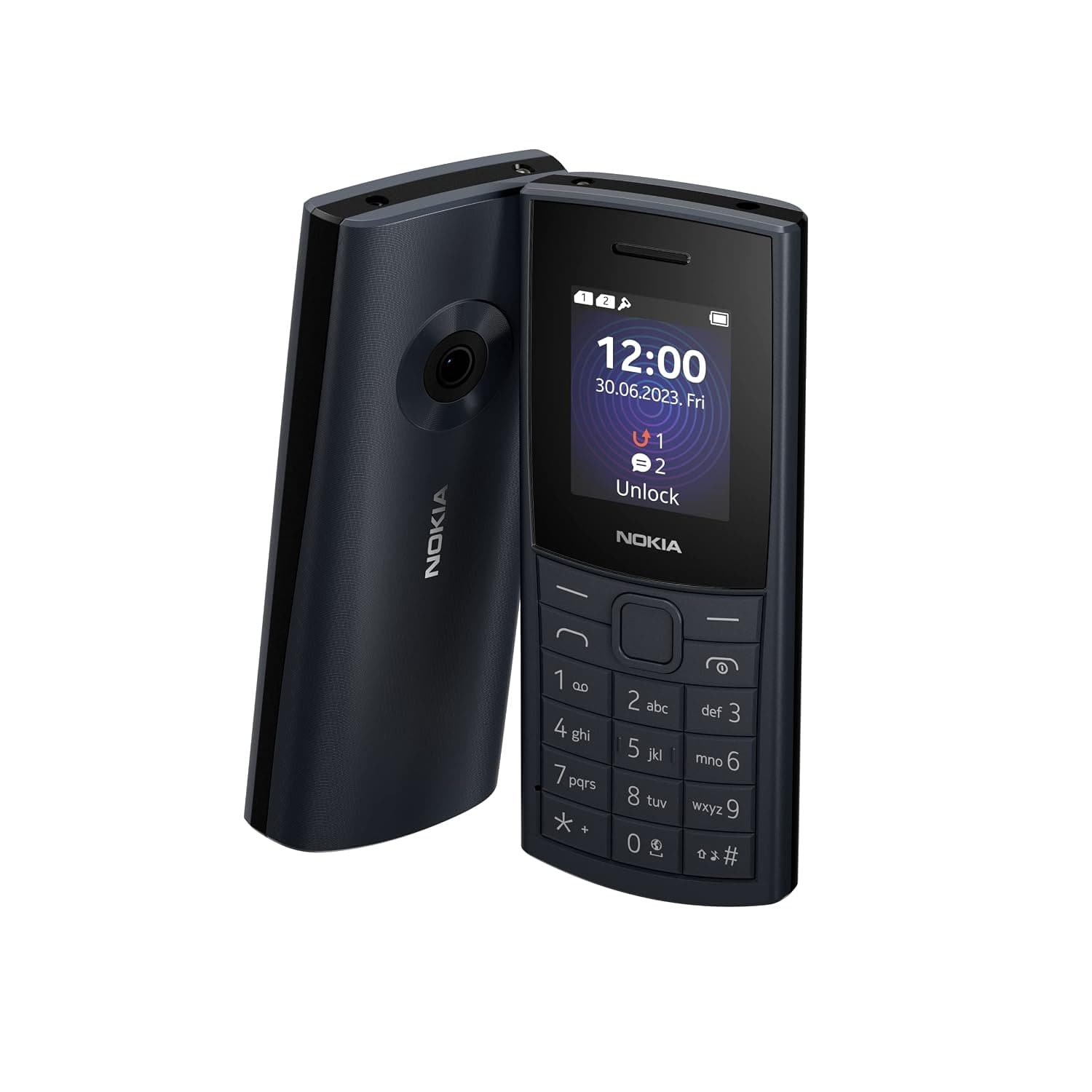 Nokia 110 4G Classic Feature Phone, Dual Sim, 2023 Model 1.7" Screen, Long Battery Life, IPS Dispaly, 1450 Mah Battery, Web Browser, Fm Radio,3 In 1 Speaker And Premium Design – Blue