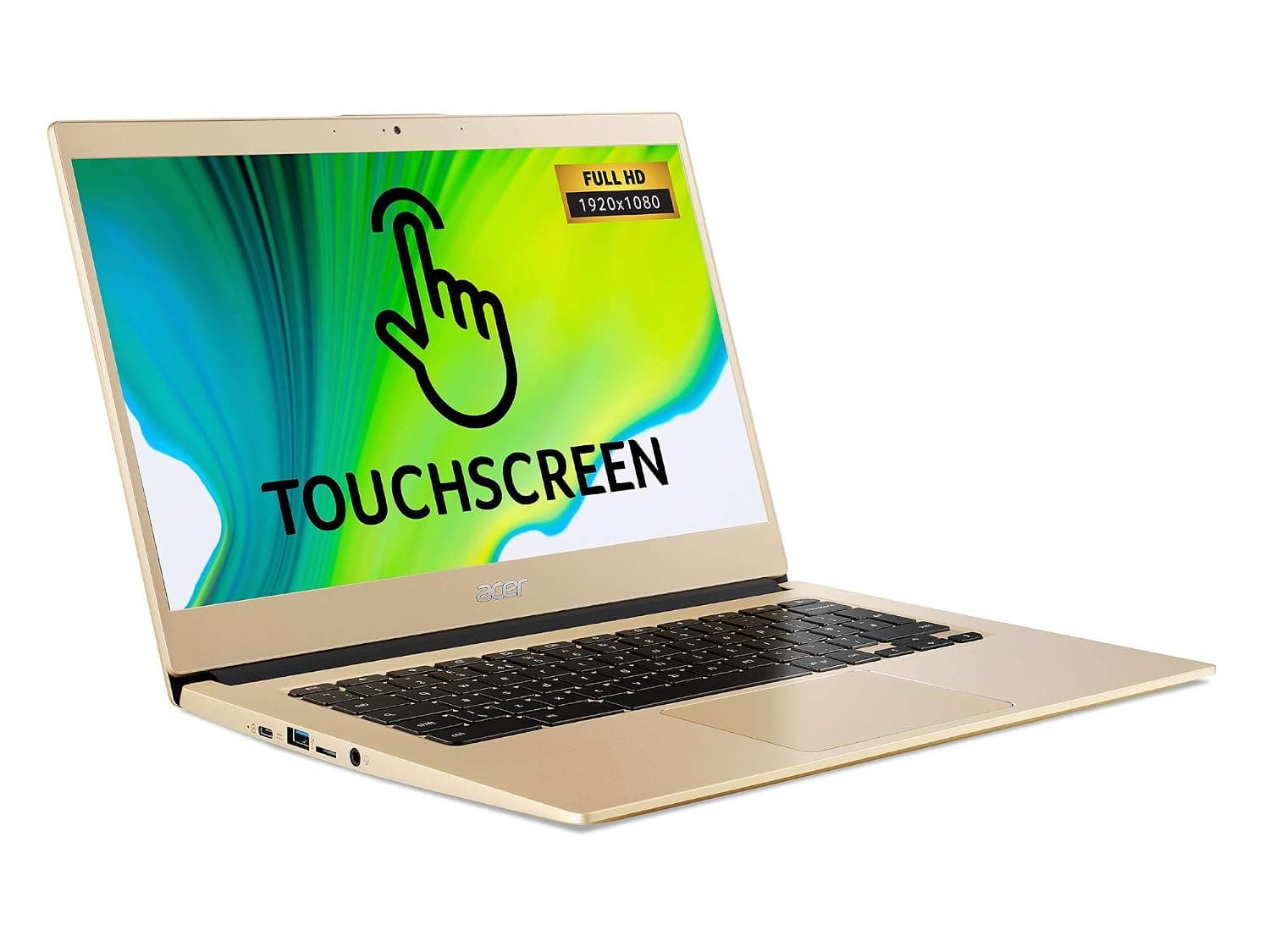 Acer Chromebook 14 CB514-1HT - (Intel Pentium N4200, 4GB RAM, 128GB eMMC, 14 inch Full HD touchscreen display, Chrome OS, Gold)
