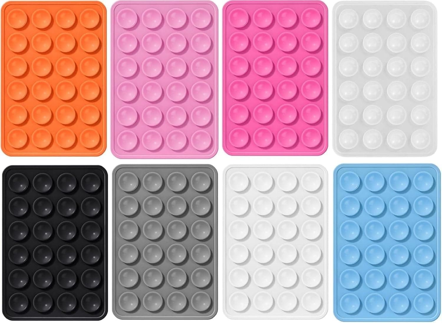 مقبض لاصق للهاتف من السيليكون من لونيميا، مقبض جوال لاصق، مقبض شفط للجوال، 8 قطع من مادة السيليكون عالية اللزوجة الثابتة، اداة محمولة عملية ثابتة، مناسبة للجوال الثابت وما الى ذلك