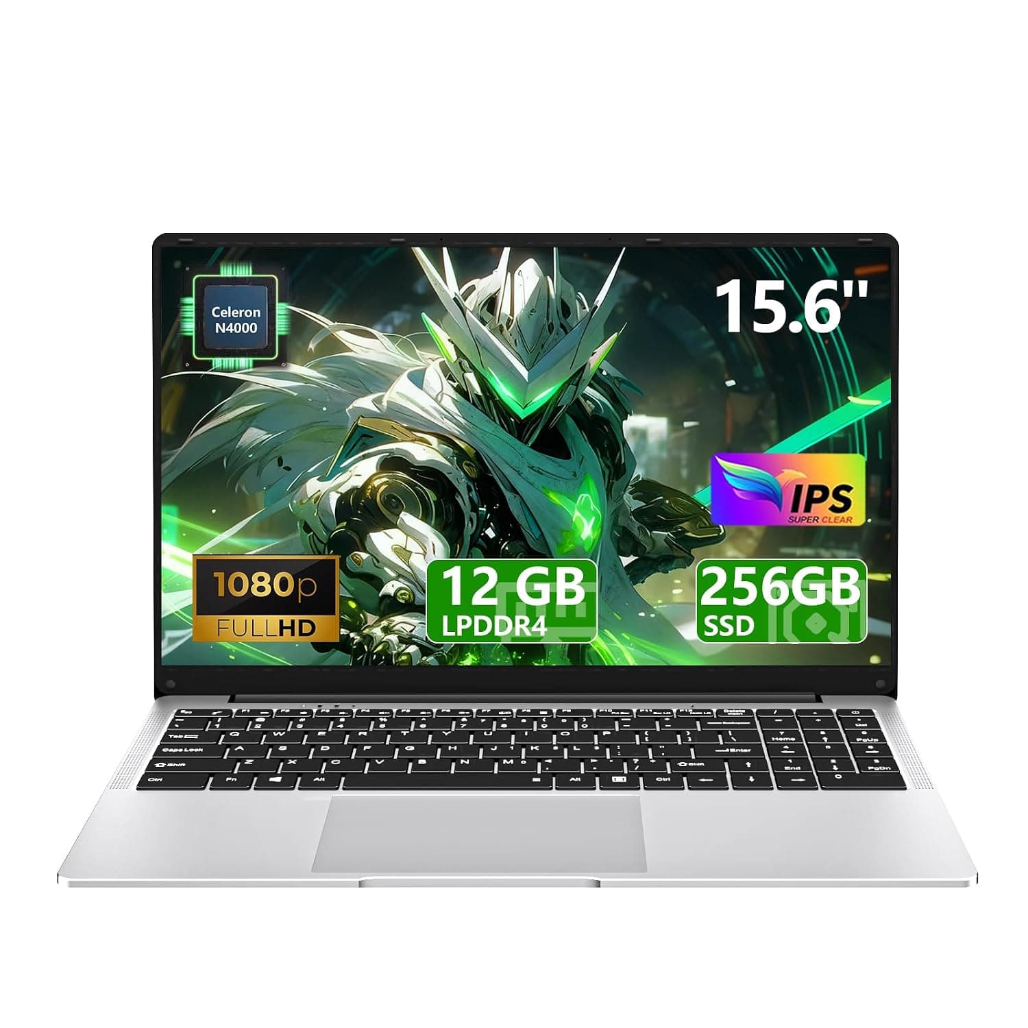 Laptop Computer Chromebook Gaming,LPDDR4 12GB RAM 256GB SSD,Win11 Pro Laptops 15.6 Inch FHD Display 1920*1080,N4000 Up to 2.60 GHz,Lightweight PC-For Students/Commuters/Business Professionals