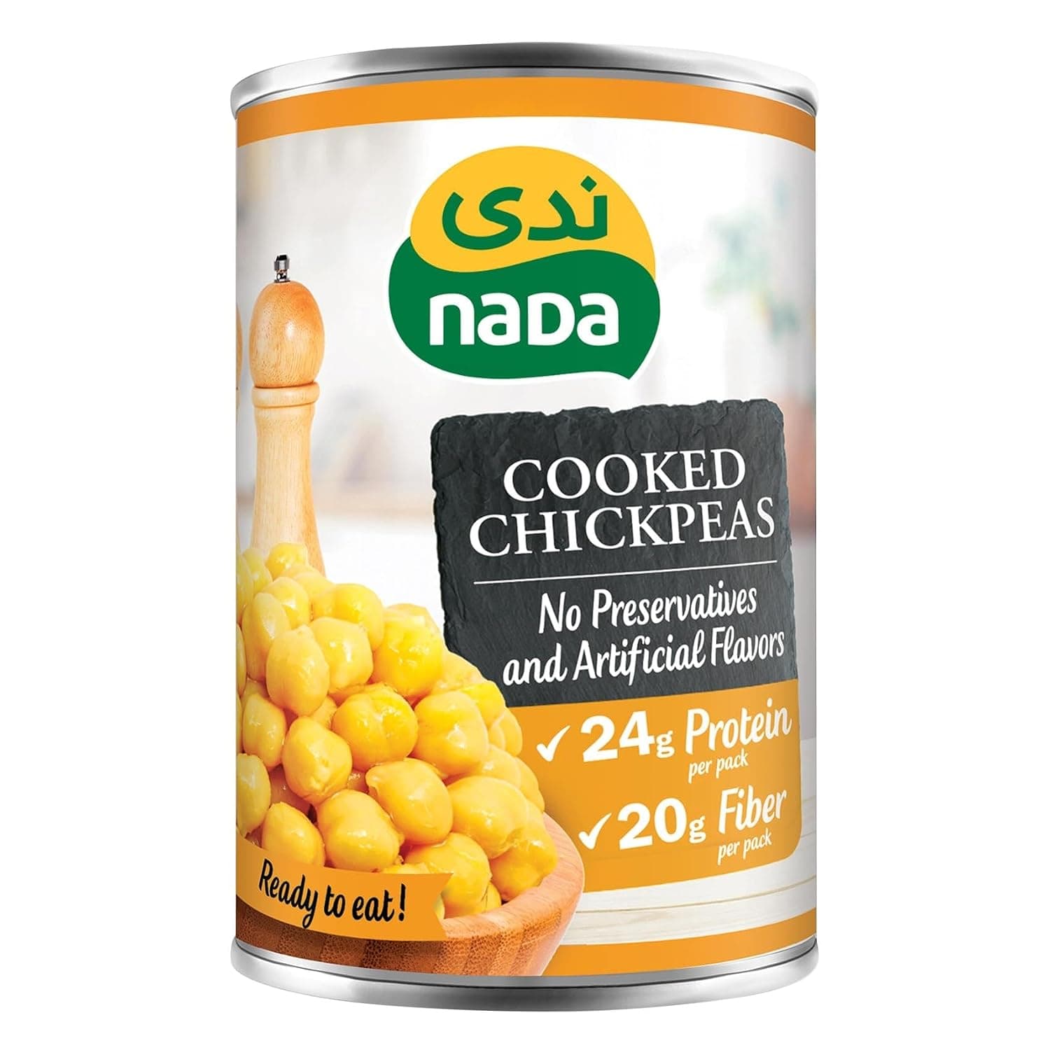 Nada Cooked Chickpeas Can 400 g