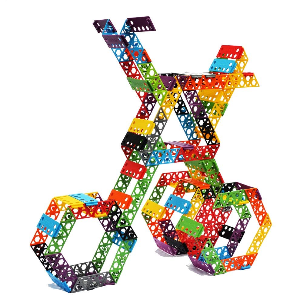 Qubits STEM Construction Set - 100 Pieces: an Open Play Engineering and Building Toy (As Seen On Shark Tank)