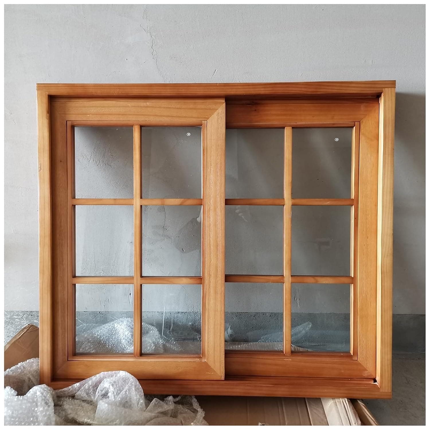Kids Tree House Sliding Window for Small Spaces, Durable Wooden Design with Tempered Glass, Includes Child Safety Lock, Size Options: 12"-28" Height (36x28in/90x70cm)