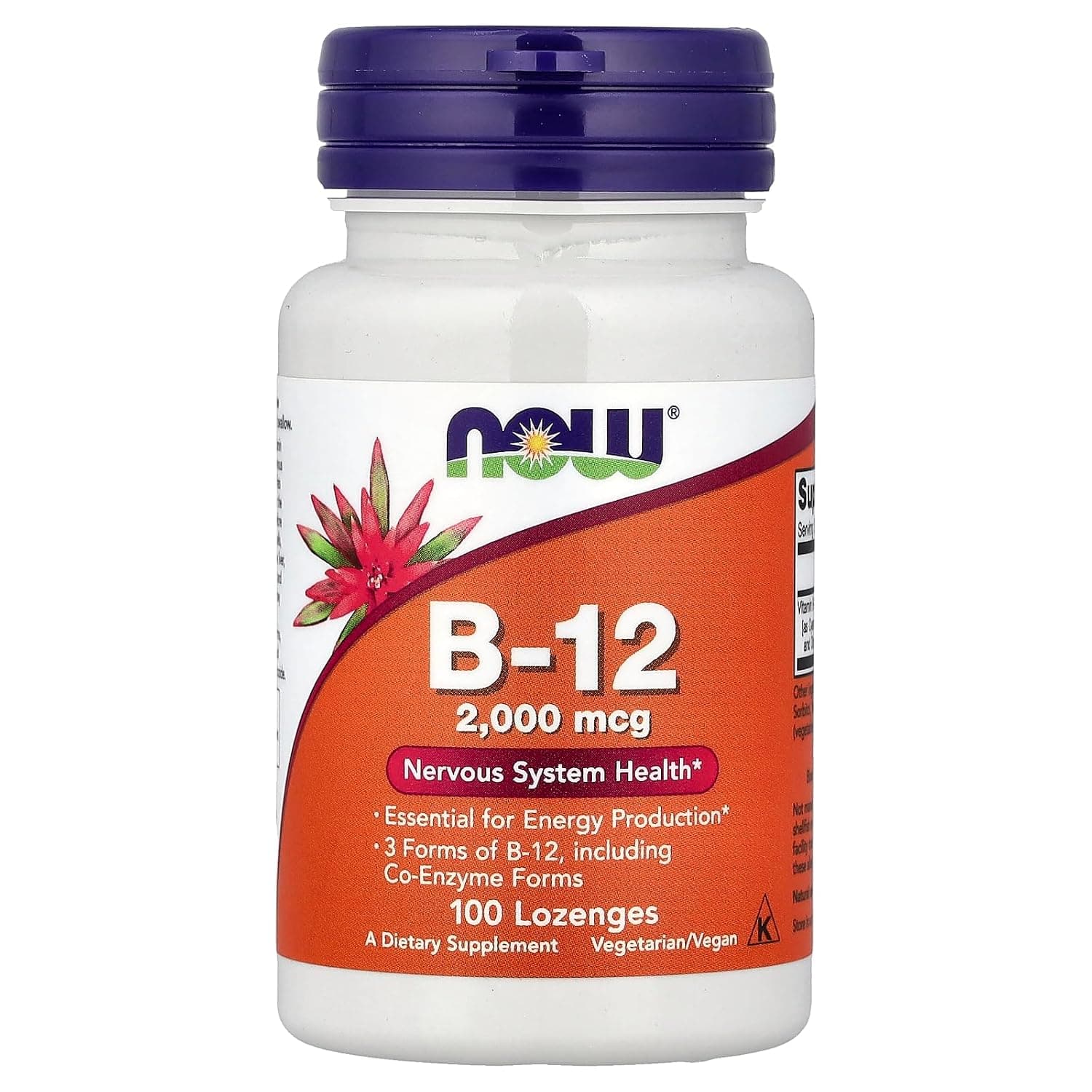 NOW Foods, B-12, 2,000 mcg, 100 Lozenges