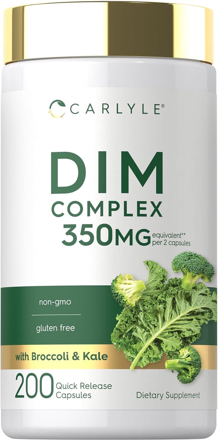 DIM Supplement | 350mg | 200 Count | Vegetarian, Non-GMO & Gluten Free Complex