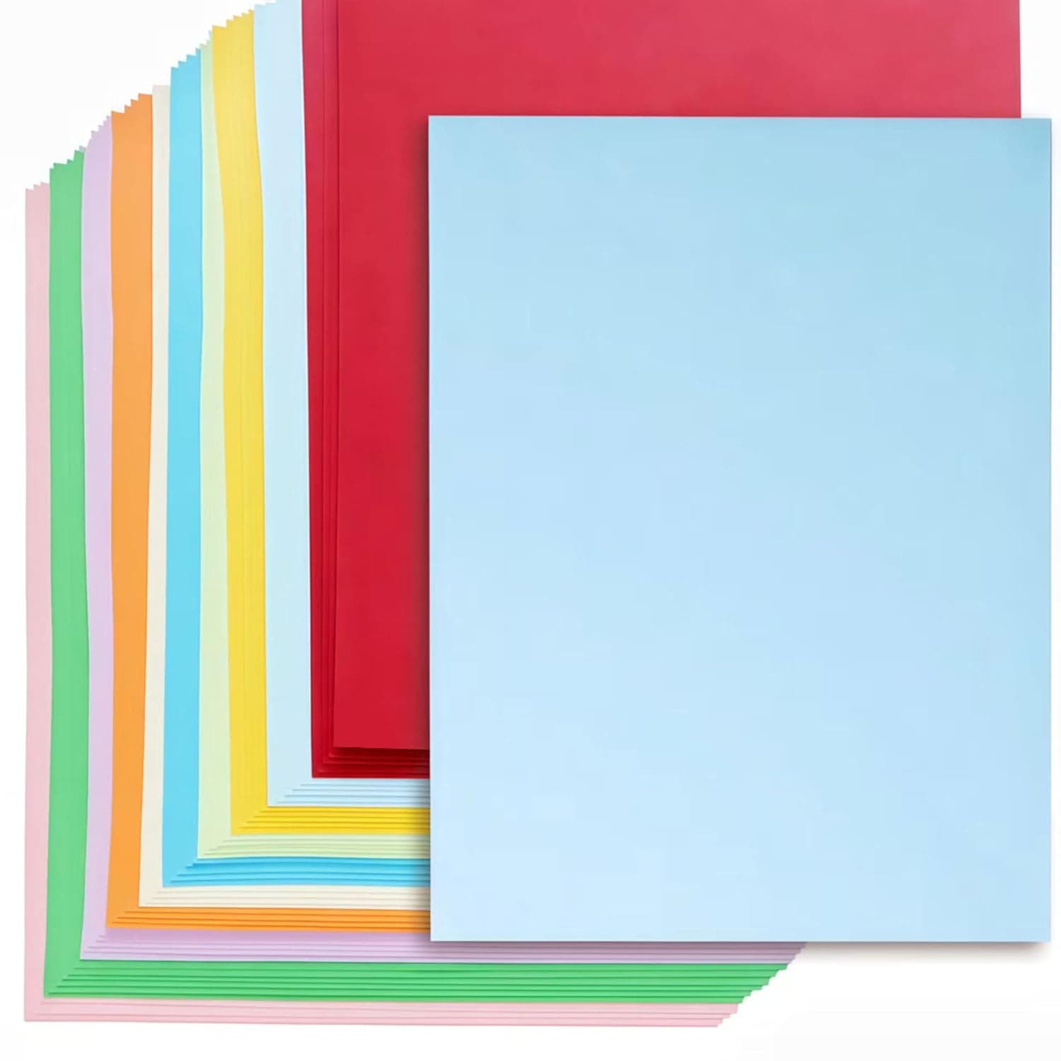 50 sheets A4 Colored Cardstock, 10 Assorted Colors 230 gsm Thick Color Paper, Double Sided Printed Cardstock Paper, Premium Thick Card Stock for Card Making, Craft, Scrapbooking, DIY