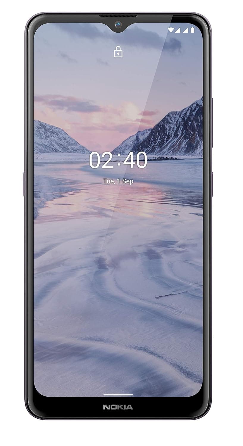 Nokia 2.4 4G Smartphone with 6.5” HD+ screen, Dual SIM, 32GB ROM, 2GB RAM, Multi mode camera, 2-day battery life, fingerprint sensor, durable design, Android 10 and Google Assistant Button - Dusk