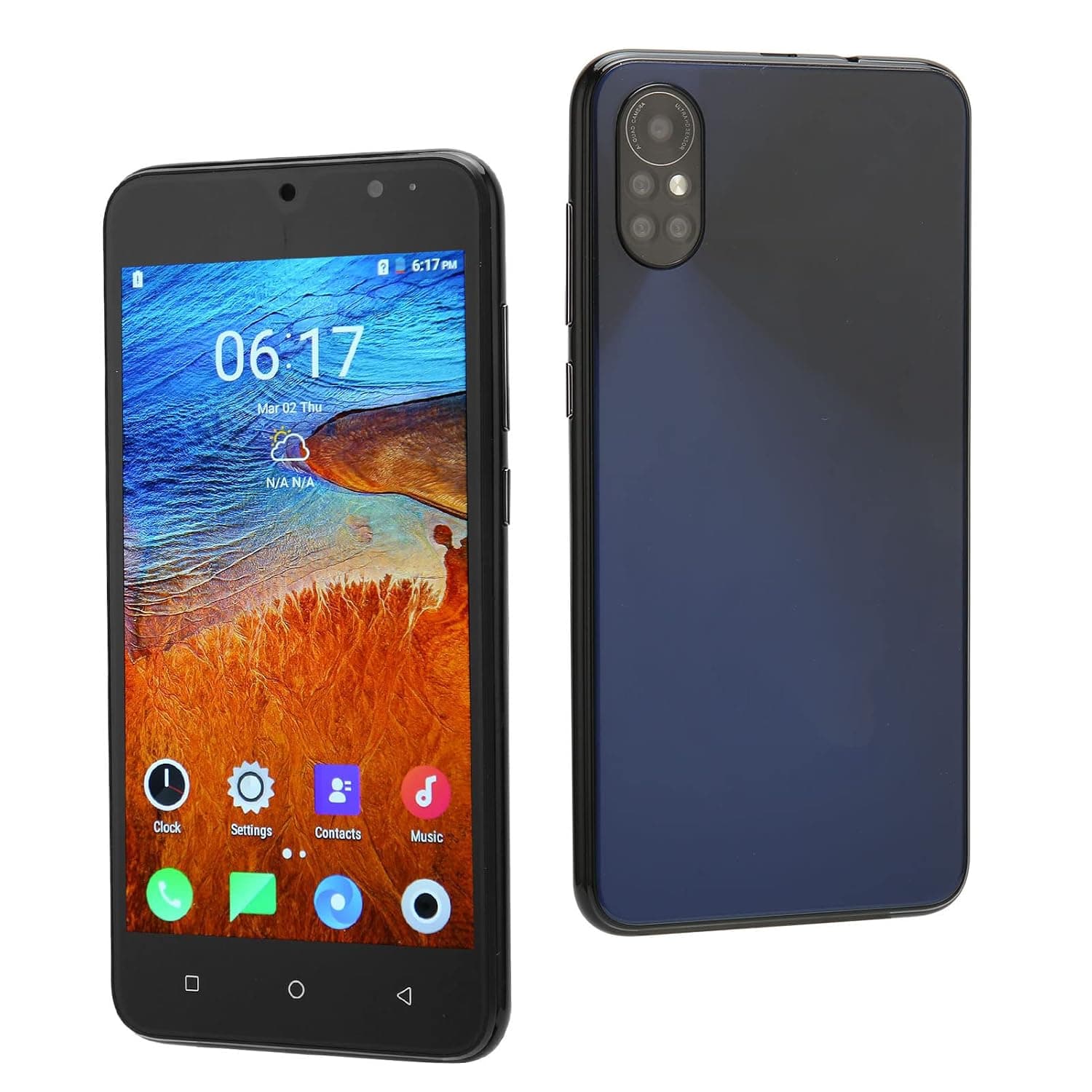 5.5 Inch Unlocked Cell Phones, Unlocked Smartphone for Android 10, Mobile Phone with Face Recognition, 4GB RAM 32GB ROM, 3000mAh Battery