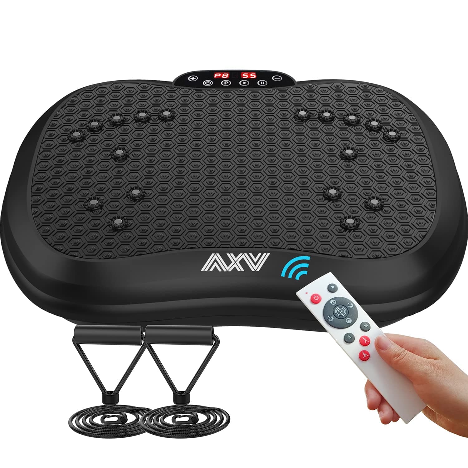 AXV Vibration Plate Exercise Machine Whole Body Workout Vibrate Fitness Platform Lymphatic Drainage Machine for Weight Loss Shaping Toning Wellness Home Gyms Workout for Women Men