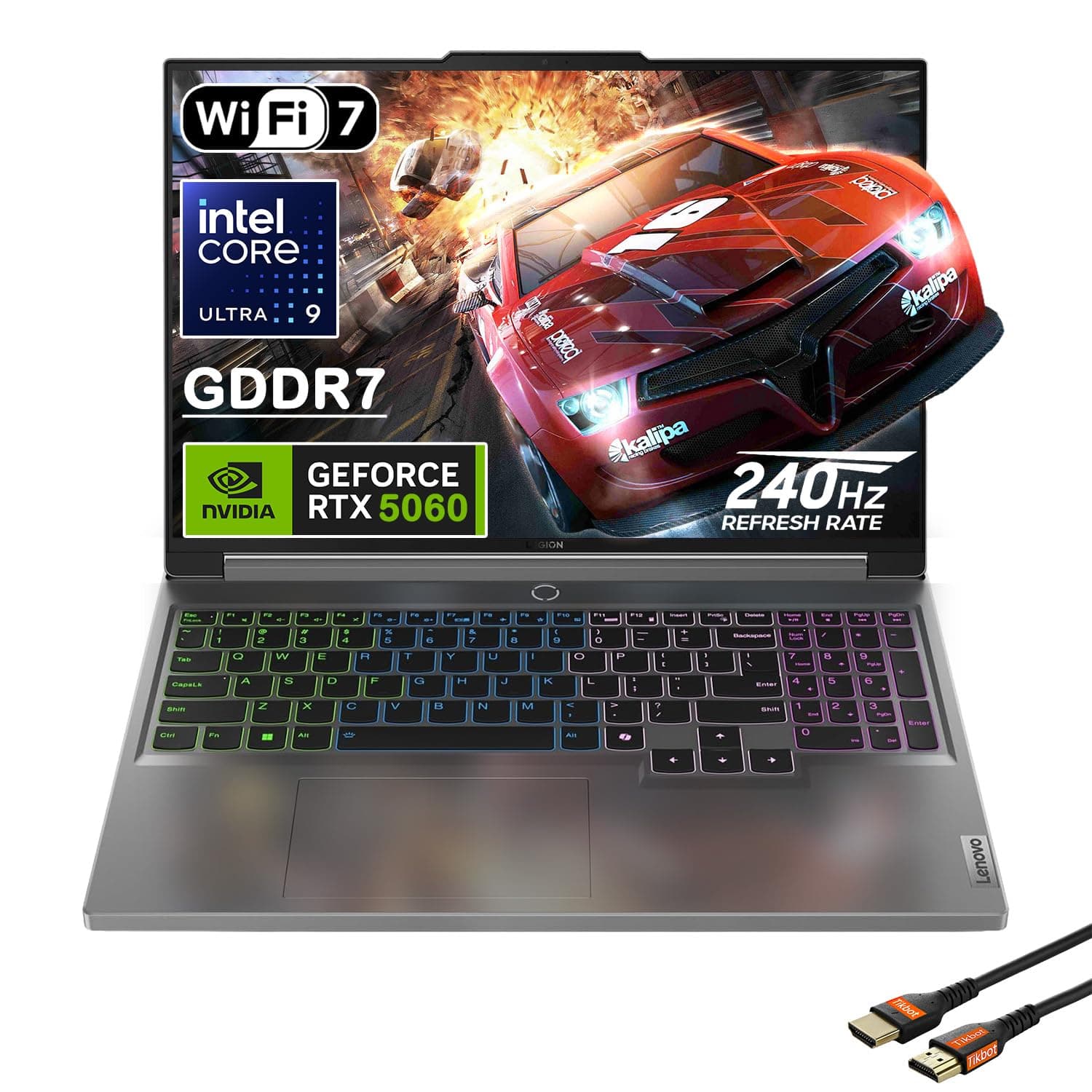 Lenovo Legion 5i 16" Gaming Laptop - Intel Core Ultra 9 275HX - GeForce RTX 5060 - WQXGA (2560x1600) - Windows 11 Home-W/HDMI Cable (32GB RAM | 1TB PCIe SSD)