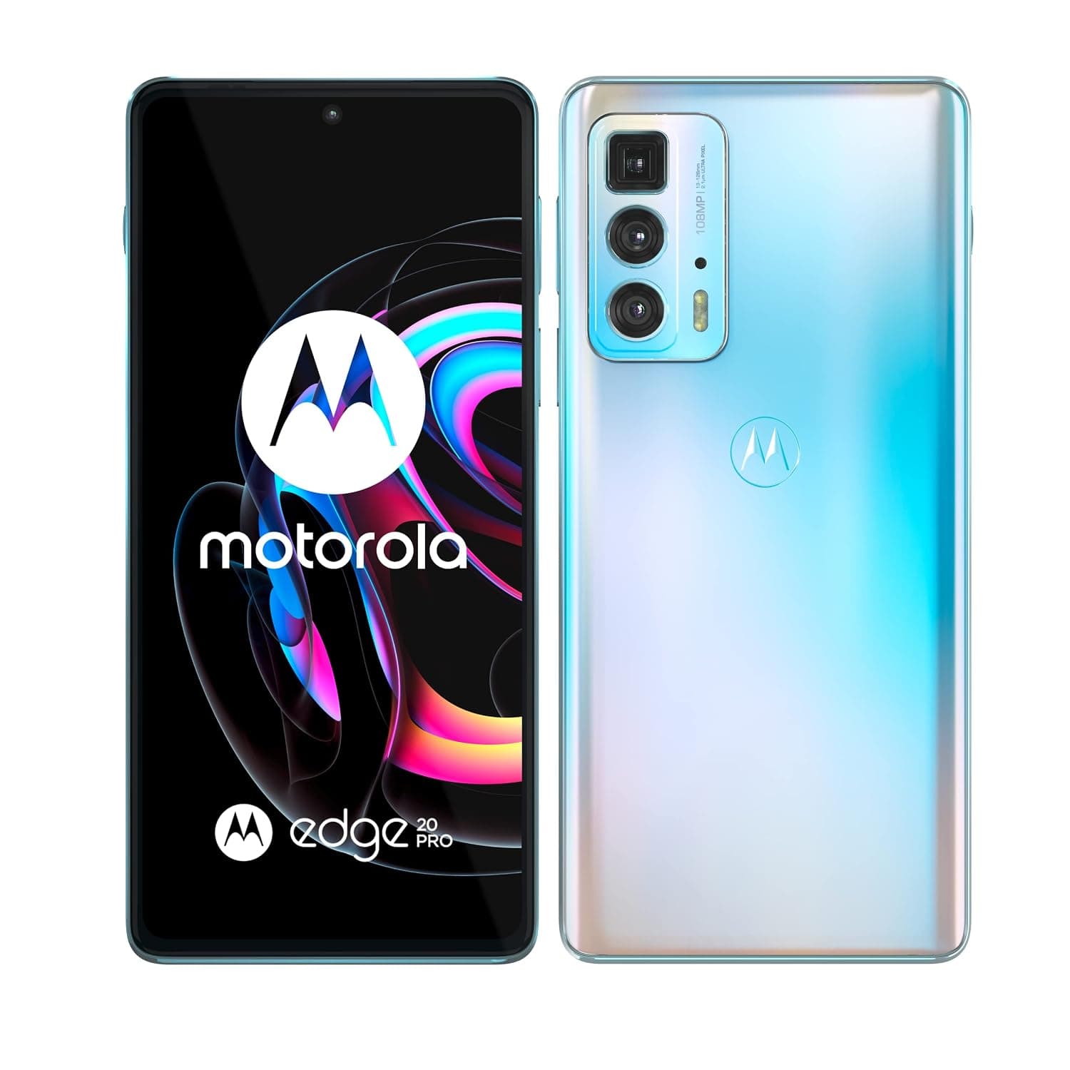 motorola Edge 20 Pro Dual-Sim 256gb Rom + 12gb Ram (Gsm Only | No Cdma) 5g Smartphone, Iridescent Cloud - International Version