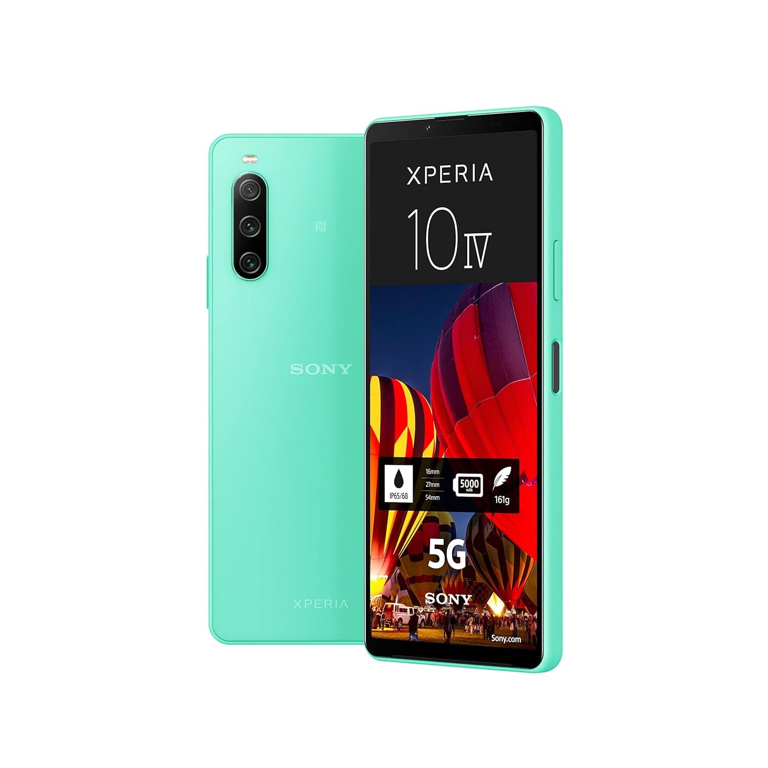 Sony Xperia 10 IV Dual SIM 128GB ROM + 6GB RAM (GSM Only | No CDMA) Factory Unlocked 5G Smartphone (Mint) - International Version