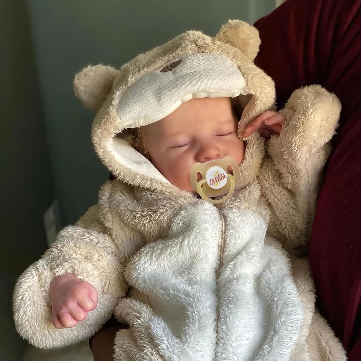 BABESIDE Lifelike Reborn Baby Dolls Boy 17 Inch Handmade Realistic Reborn Babies Dolls Newborn Baby with Soft Vinyl Body Real Life Baby Dolls with Toy Accessories Close Eyes