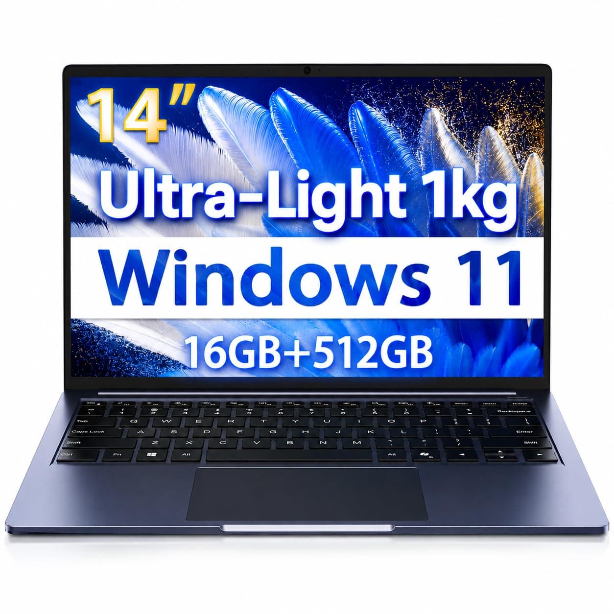 CHUWI CoreBook Air Laptop, 14-inch FHD IPS Display, AMD Ryzen 5 6600H Processor + AMD Radeon™ 660M (6C/12T, up to 4.5GHz), Lightweight Aluminum Alloy Body Design, 16GB LPDDR5+ 512GB SSD,Mystic Color