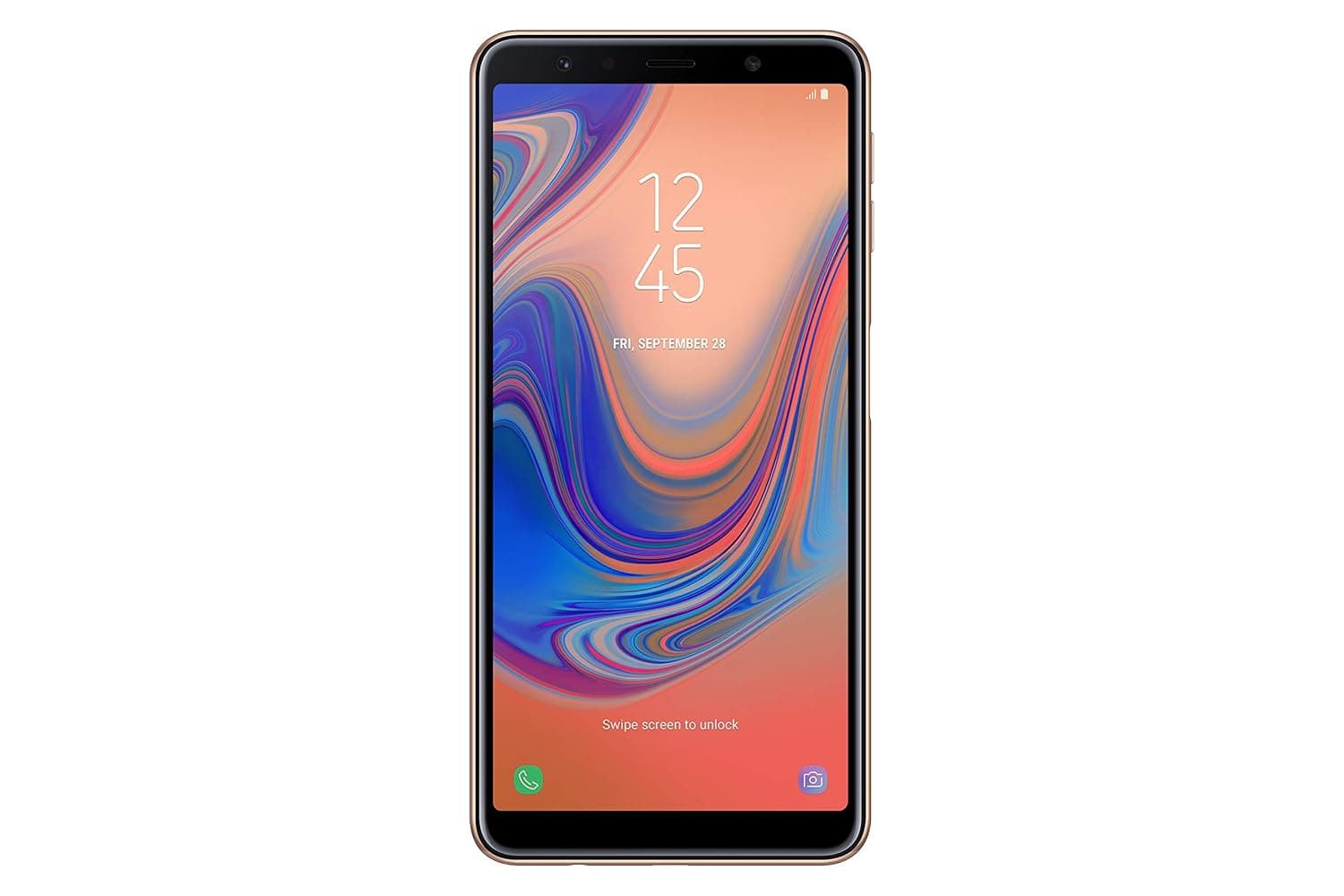 SAMSUNG Galaxy A7 Dual Sim Sm A750Gn 64Gb Factory Unlocked 4G Smartphone (International Version, Gold)