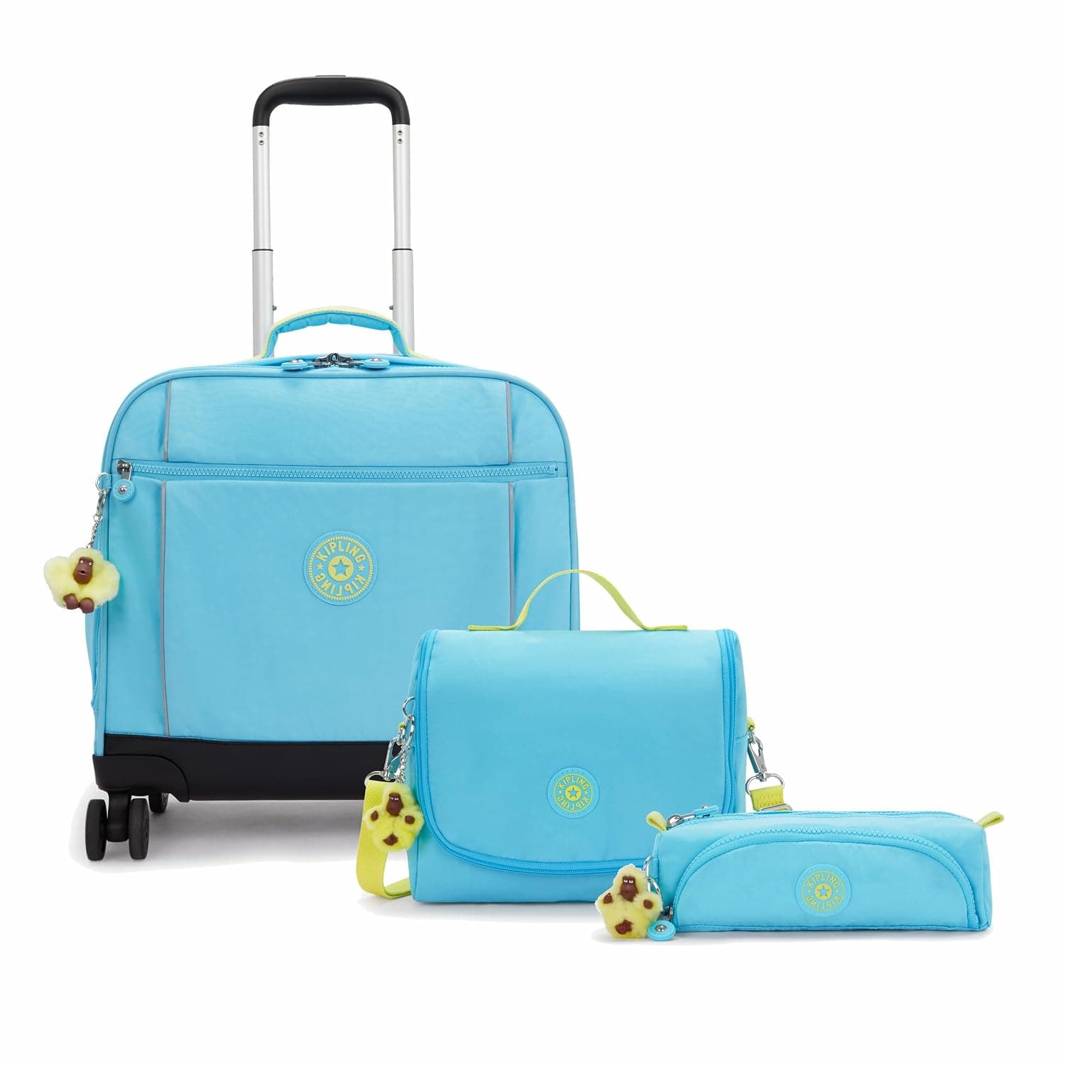 Storia + New Kichirou + Cute (Buy Trolley + Lunch Bag & Get Free Pencil Case) (Set of 3pcs Bundle) Splash Blue