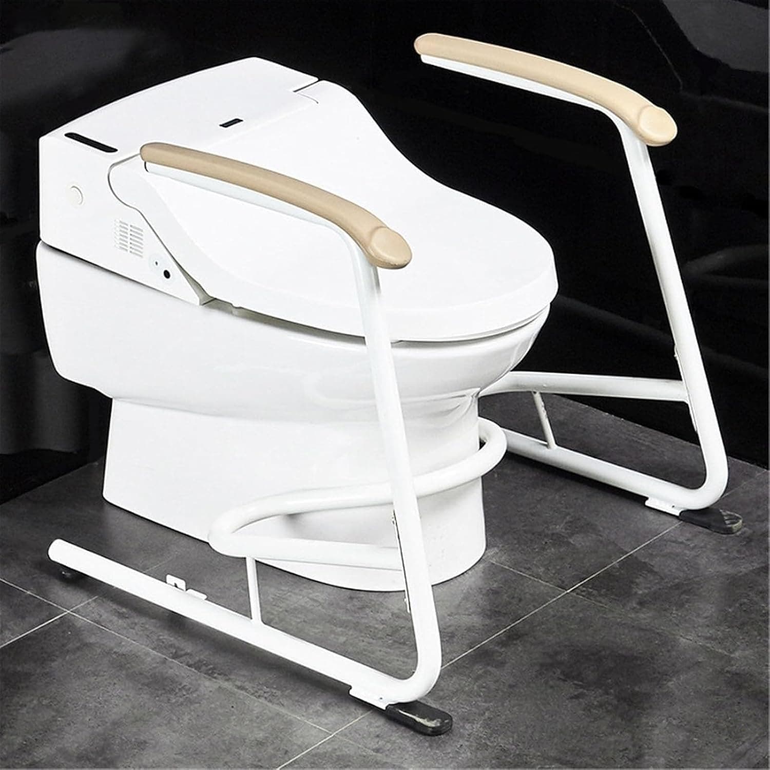 Toilet Safety Rails for Seniors, Toilet Safety Frame, Stability Bathroom Handrails Assist Grab Bar Handles & Railings,for Elderly & Disabled, Smart Toilet Toilet Handrail