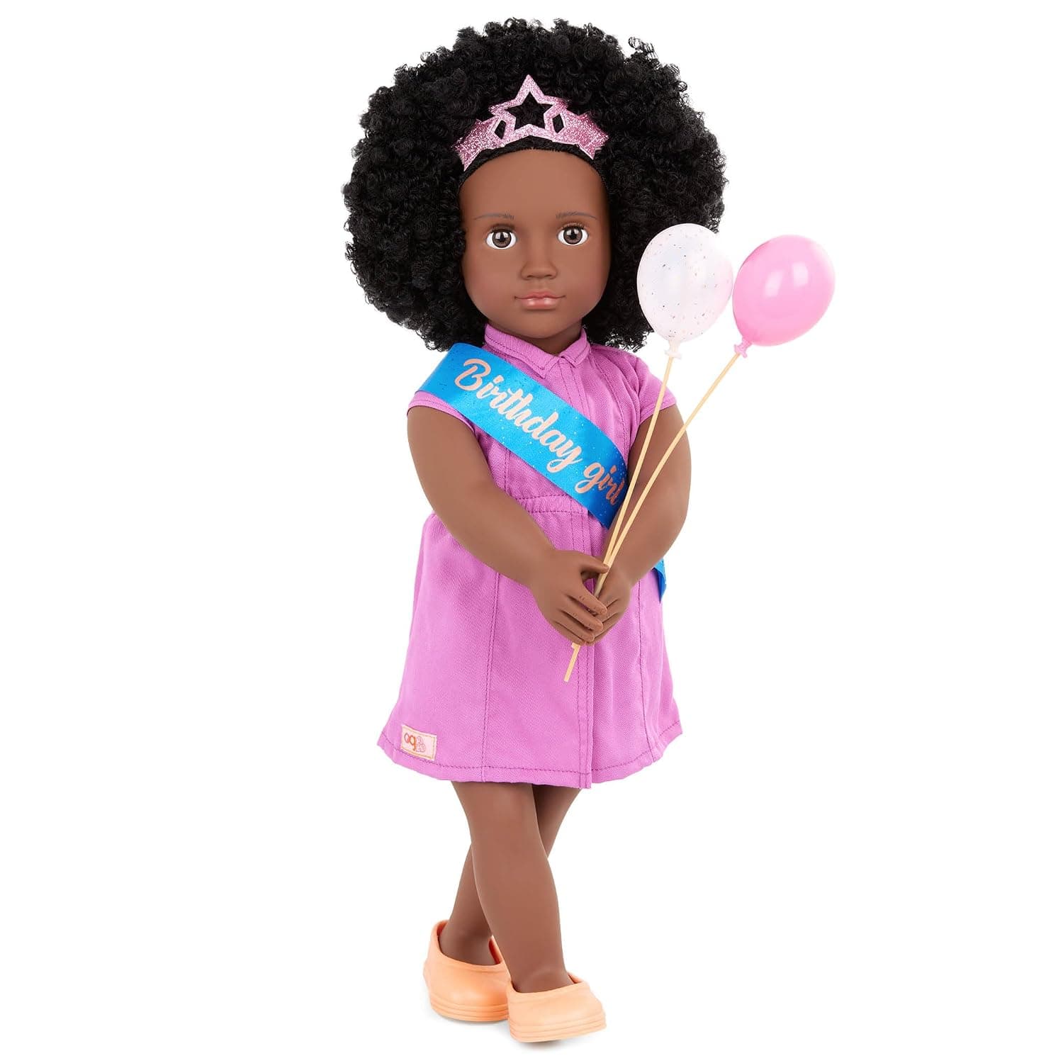 Our Generation Kehlani Birthday Party Doll with Balloons, 18-Inch Size