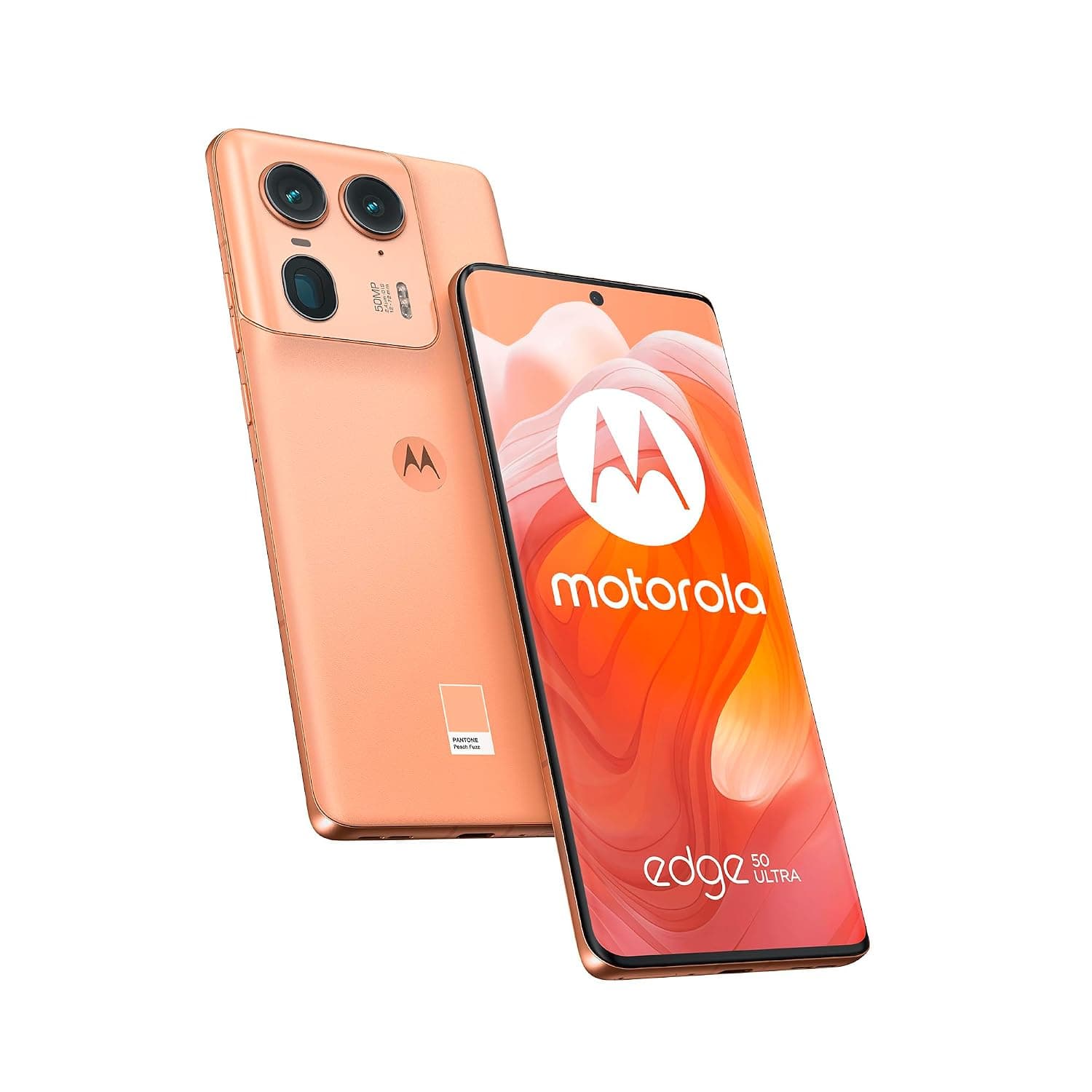 Motorola Edge 50 Ultra DUAL-SIM 1TB ROM + 16GB RAM (GSM Only|No CDMA) Factory Unlocked 5G Smartphone (Peach Fuzz) - International Version