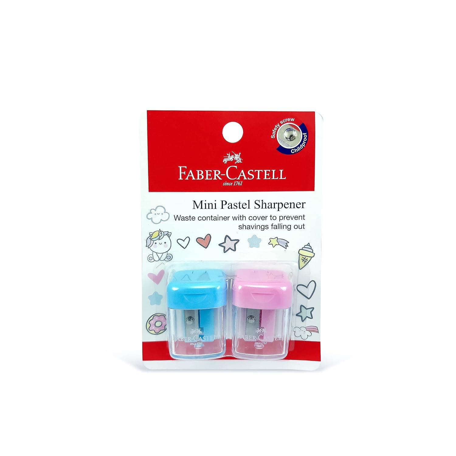 Faber-Castell Mini Sharpener 2-Pieces Blister Pack