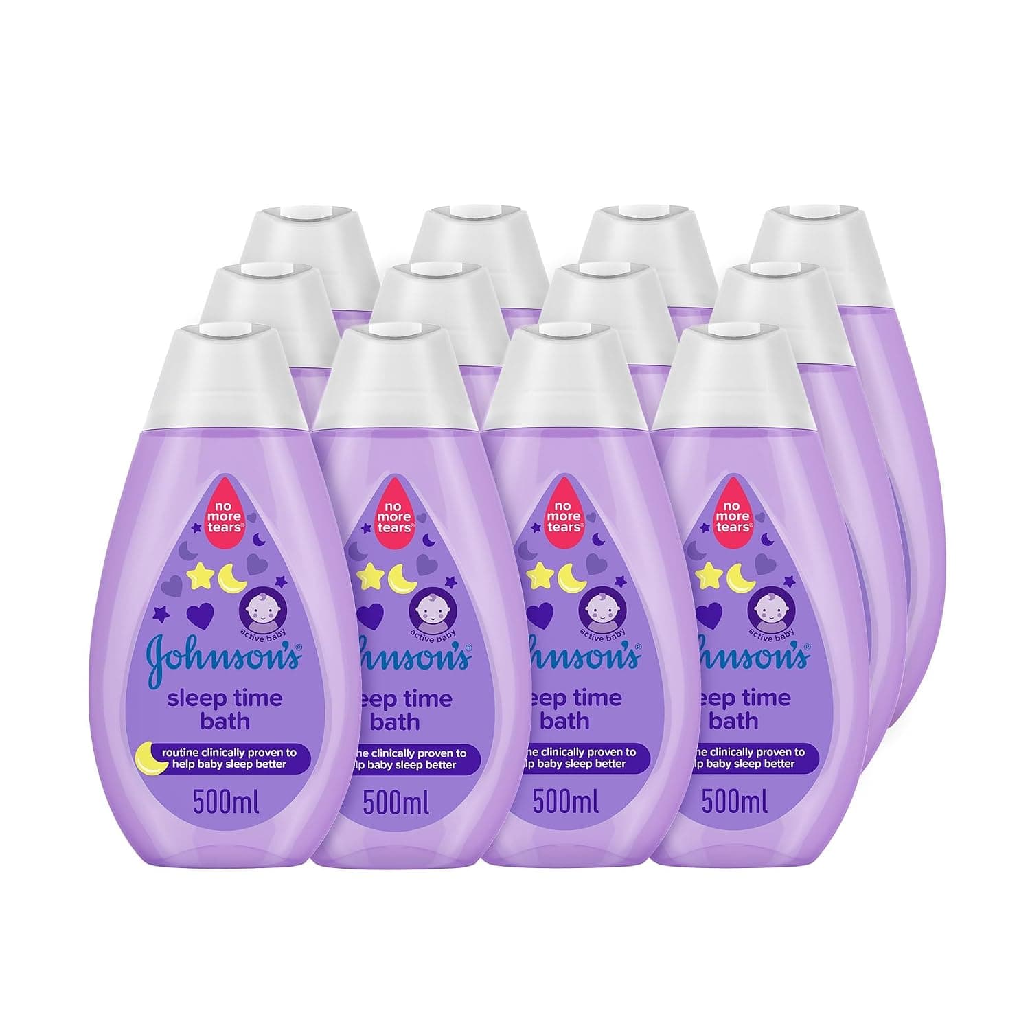 Johnson's Baby Bath Sleep Time, 12 X 500 ml - Pack of 1