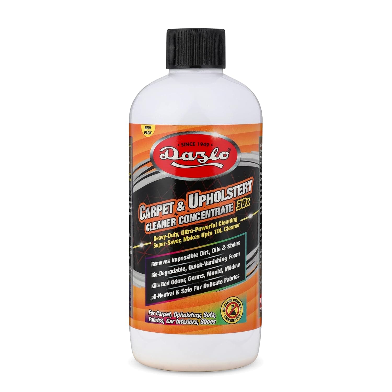 Dazlo Carpet Upholstery Cleaner Concentrate (330 grams) | Makes 10L Cleaning Solution | Professional Grade Stain Remover For Car Interiors, Seat, Carpet, Roof Headliner, Upholstery, Fabric, Sofa