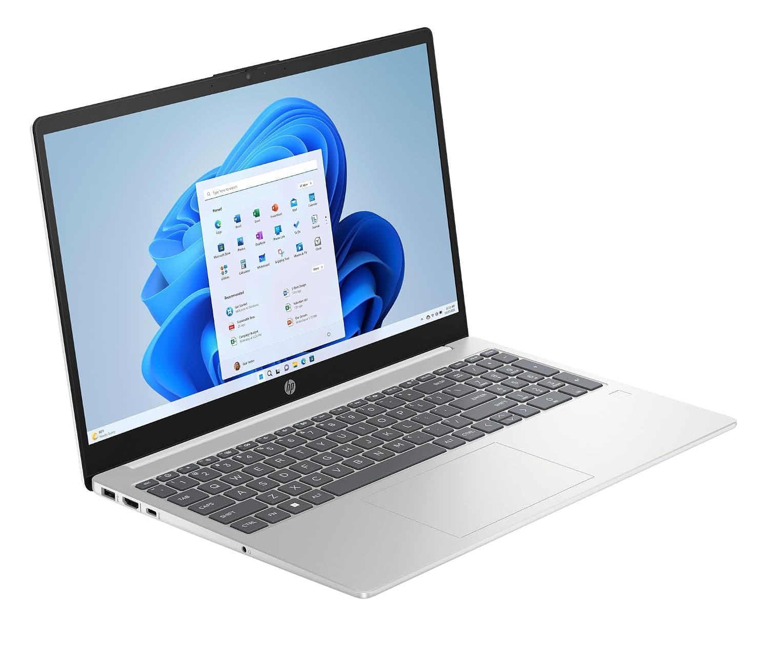 HP 15-fc0045sa Laptop, 15.6 Inch Full HD 1080p Screen, AMD Ryzen 3 7320U, 8GB RAM, 256GB SSD, AMD Radeon Graphics, Windows 11 Home - Versione UK