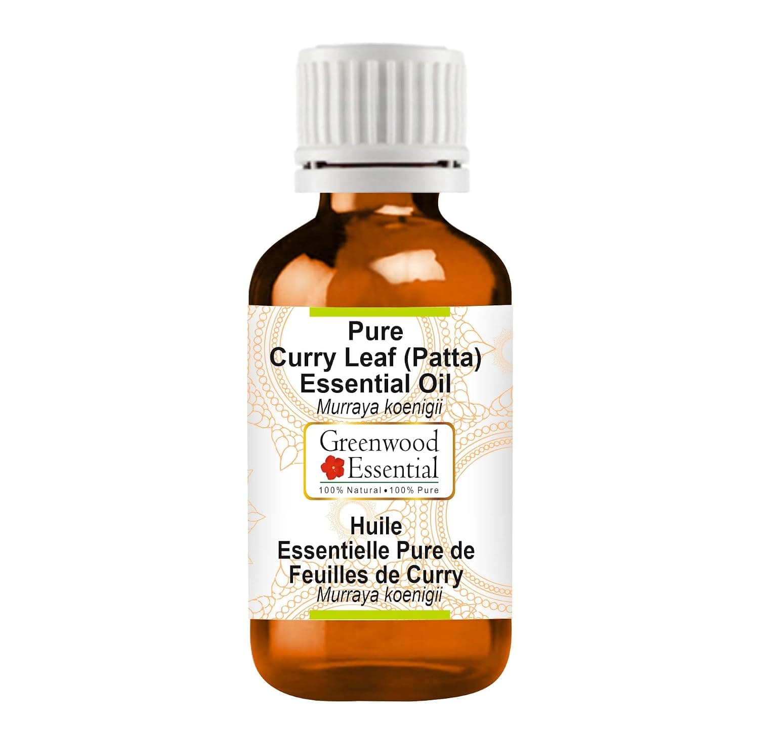 Greenwood Essential Pure Curry Leaf (Patta) Essential Oil (Murraya koenigii) Steam Distilled 10ml (0.33 oz)