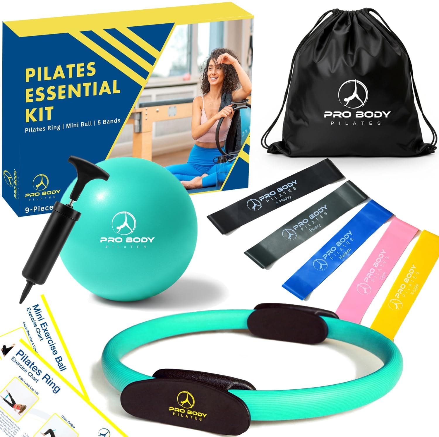 ProBody Pilates Ring - Superior Unbreakable Fitness Magic Circle For Toning Thighs, Abs And Legs