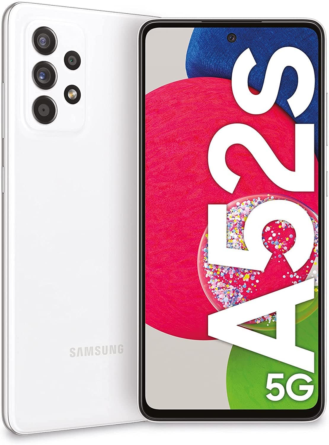 Samsung Galaxy A52s Dual SIM 128GB ROM + 6GB RAM Factory Unlocked 5G Smartphone (Awesome White) - International Version