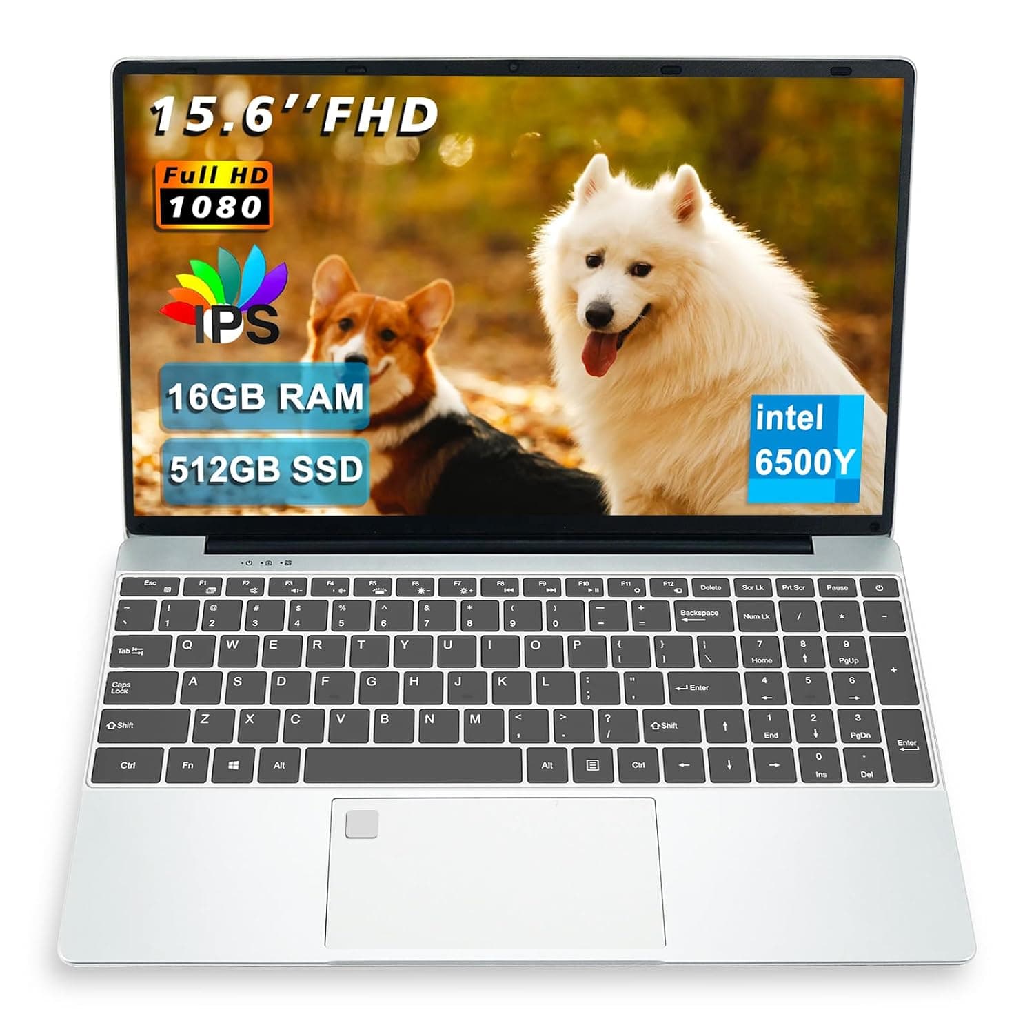 Laptop Computer, 15.6 Inch Laptop, 8GB RAM, Backlit Keyboard, Celeron N5095(Up to 2.9GHz), Fingerprint, Bluetooth 4.2, WiFi, USB 3.0, Webcam, HDMI, for Students and Business (GB, 512)