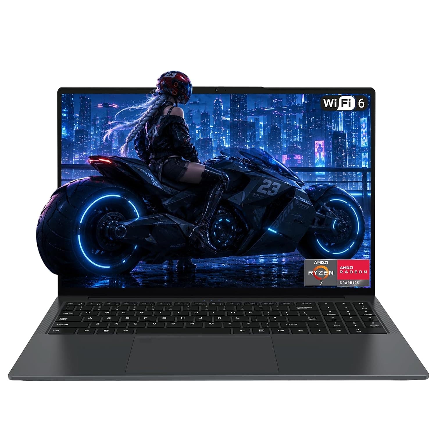 16-Inch Light-Gaming-Laptop, 8 Cores AMD Ryzen 7 7840HS 16GB DDR4 RAM 1TB SSD GPU AMD Radeon 780M Graphics, Wi-Fi 6, Win 11 Laptops Computer with 100W Type-C Backlit Keyboard Fingerprint