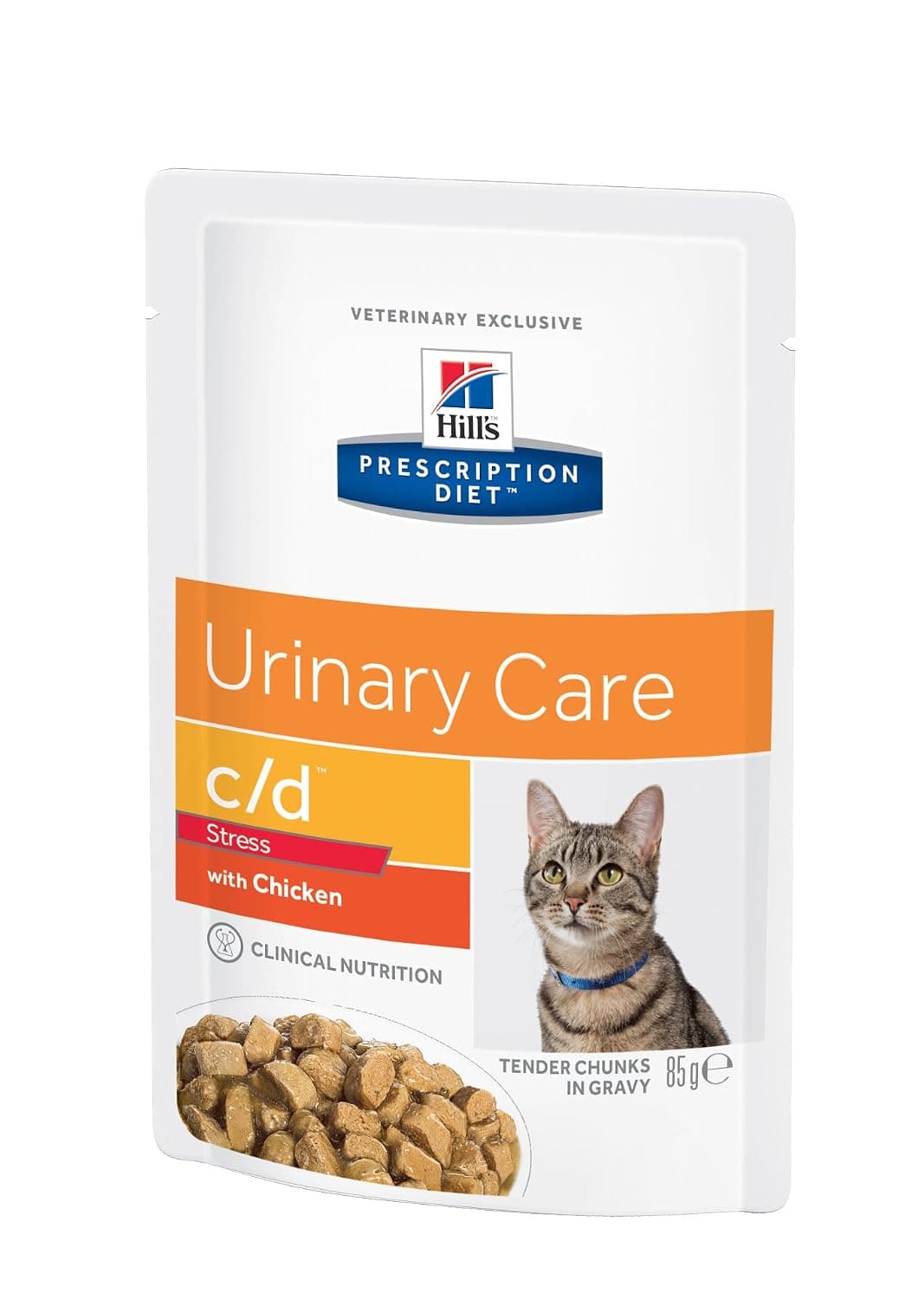 Hill's Urinary C/D Stress Cat Wet Food with Chicken – 12 x 85 g