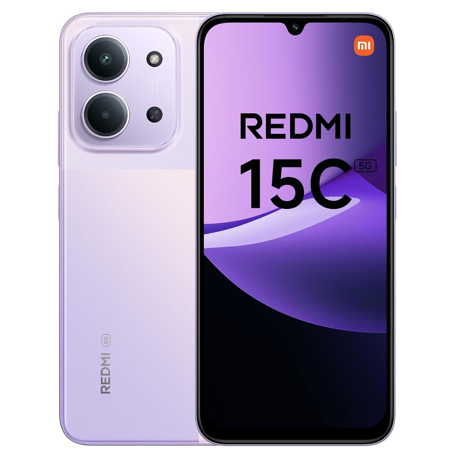Xiaomi Redmi 15C Dual-SIM 128GB ROM + 4GB RAM (GSM Only | No CDMA) Factory Unlocked 5G Smartphone (Violet) - International Version