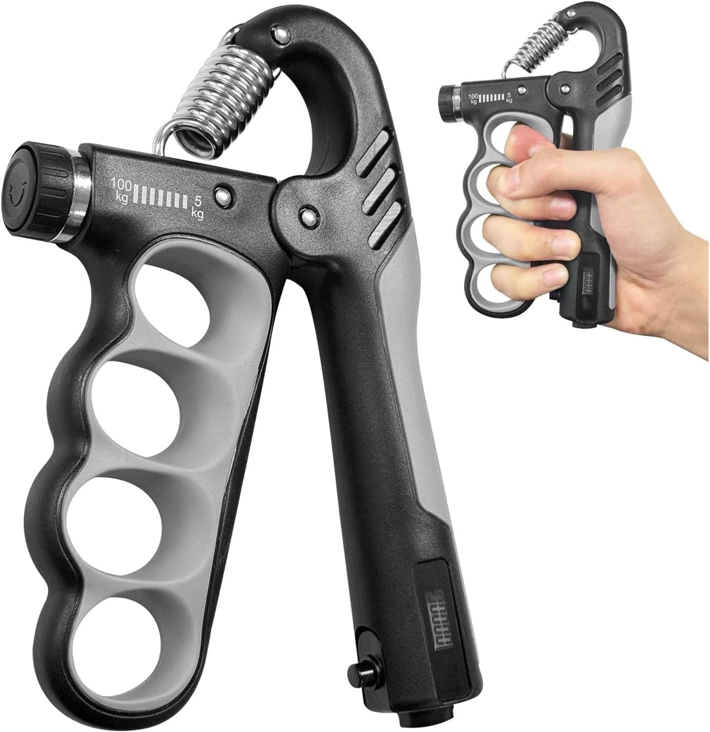 X spring Grip Strength Trainer, Adjustable Resistance 5-100 kg with Digital Counter, Durable Arm Exercise Equipment for Home Use, Hand Strengthener for Fitness Coaches and Sports