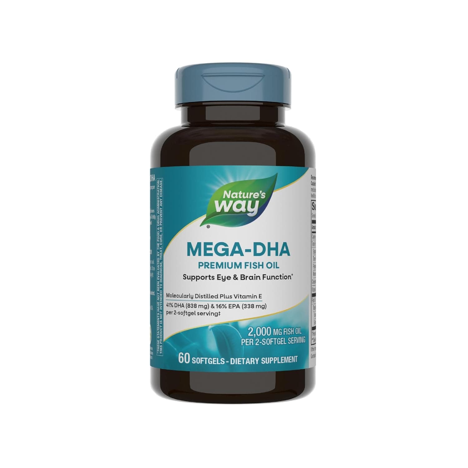 Nature's Way, Mega-DHA Premium Fish Oil, 60 Softgels