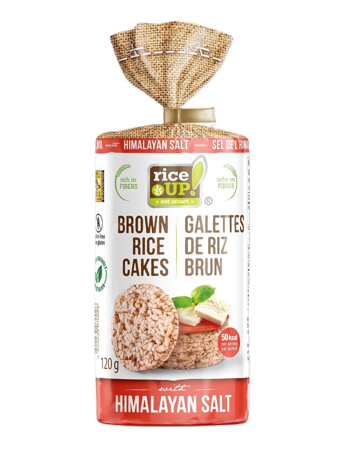 Rice Up Rice Cakes With Himalayan Salt, 120 G, Pack Of 1