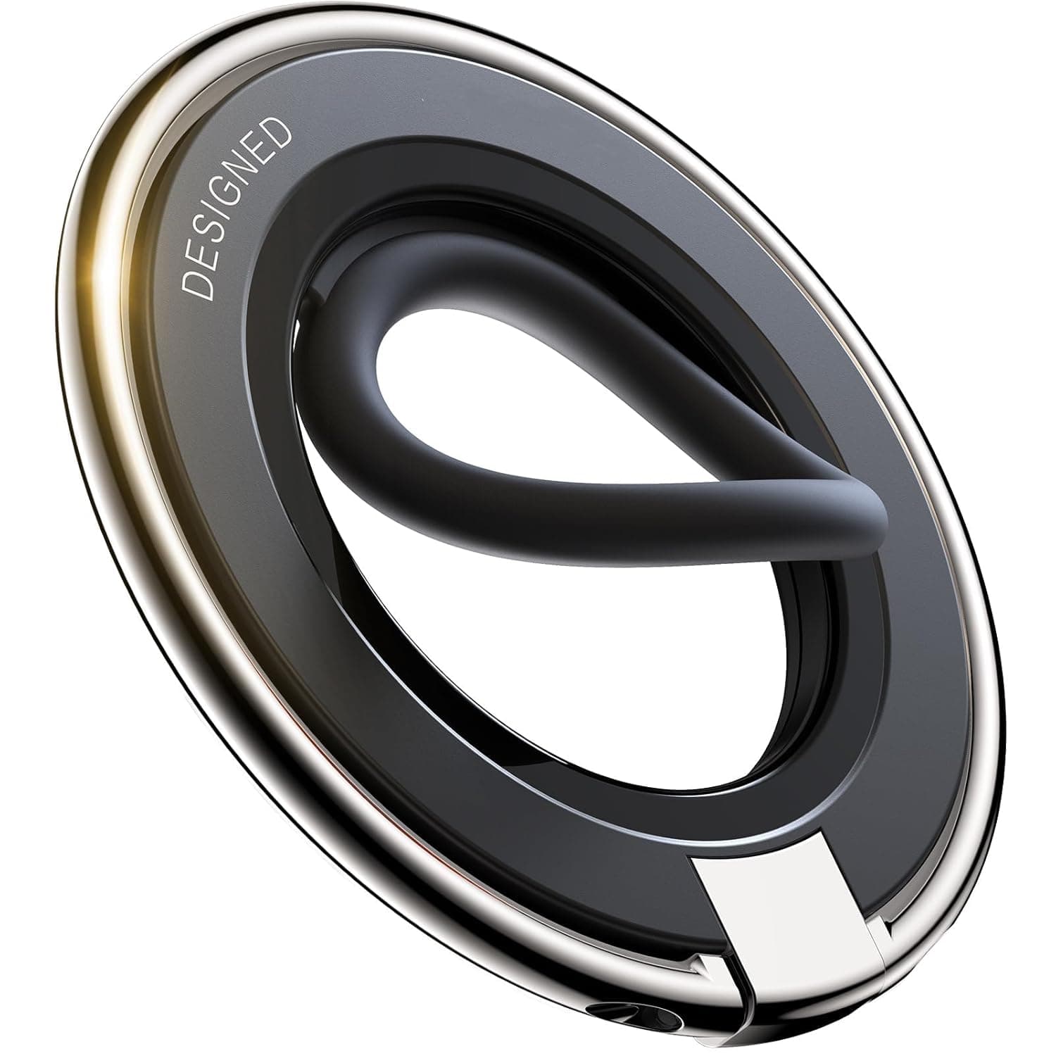 حامل جوال مغناطيسي من السيليكون المتين متوافق مع الشحن اللاسلكي لموبايل آيفون 15 14 13 12/برو/ماكس/بلس وجميع الهواتف الذكية الأخرى (أسود)