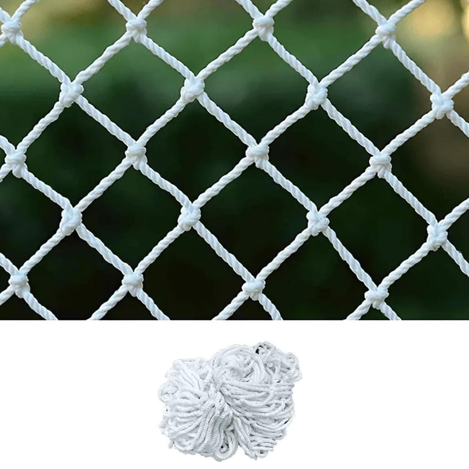 Child Safety Net - White Mesh Protection for Kids, 3x9.5m Safety Ber for Doors and Patios, Construction Site Netting for Childproofing