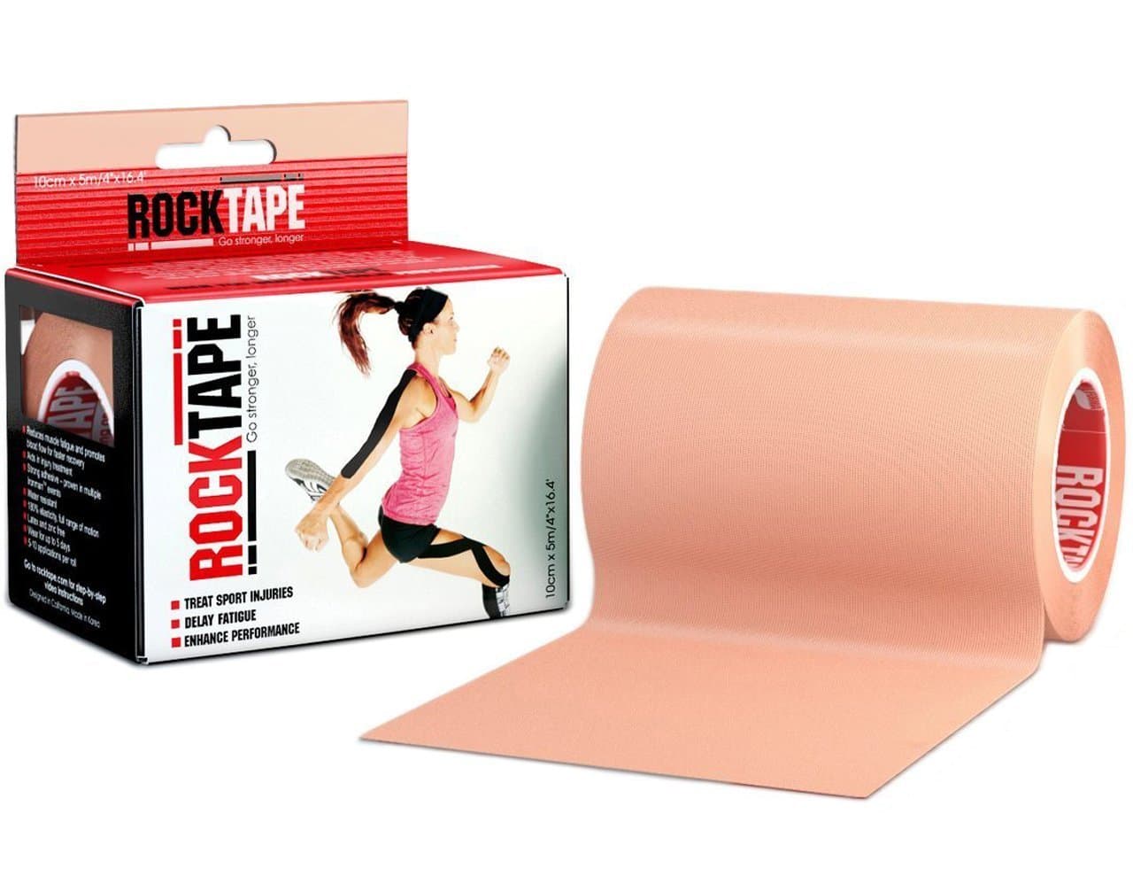 RockTape Active-Recovery Active Recovery Kineseology Tape for Athletes, 10.1 cm (4") x 4.9 m (16.4')