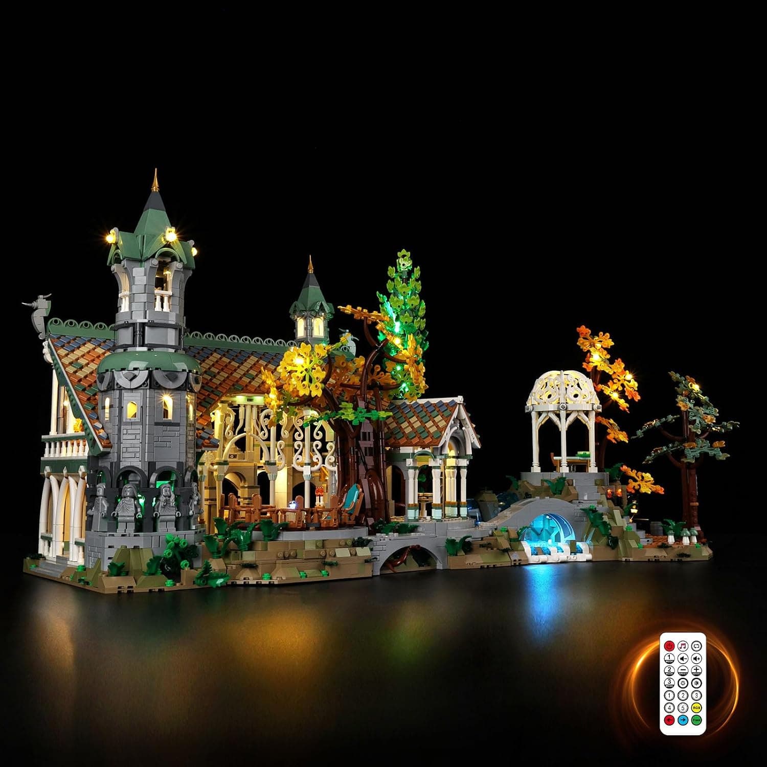 Kyglaring LED Lights for 10316 Construction Kit Lighting Kit with Lamp Gift Light Up 10316 (No Lego Model) Remote Version