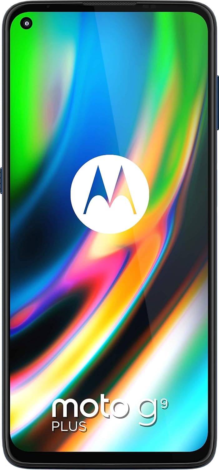 Motorola Moto G9 Plus Dual-SIM 128GB ROM + 4GB RAM (GSM Only | No CDMA) Factory Unlocked 4G/LTE Smartphone (Navy Blue) - International Version