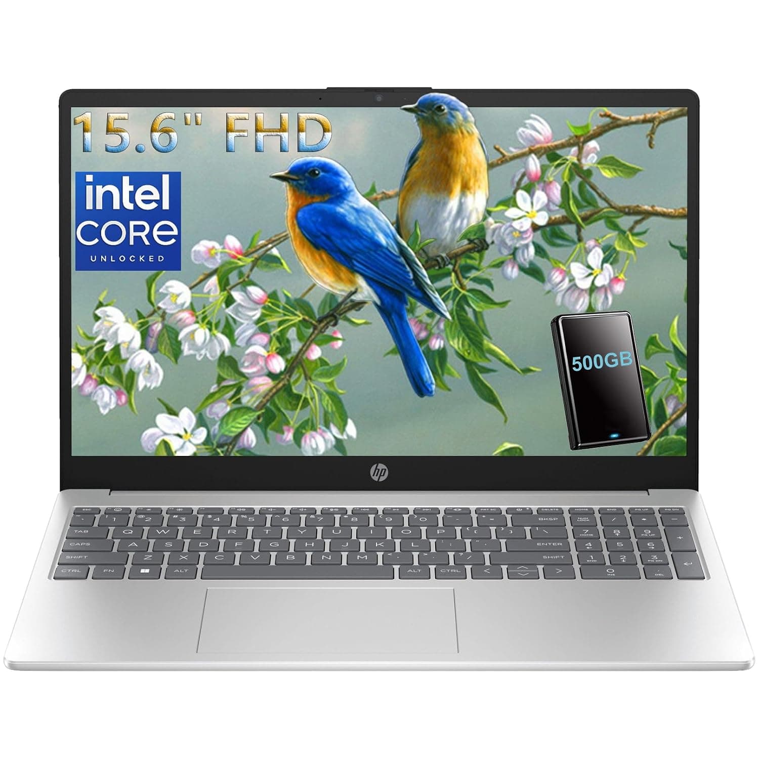 HP Envy Laptop 15-ep0098nr Intel Core i7-10750H 5GHz, 16 GB DDR4-2933, 512 GB SSD, 32 GB Optane, 15.6" 4K UHD UWVA, AMOLED, NVIDIA GeForce RTX 2060 w Max-Q 6 GB, Win 10 Home, Natural Silver Aluminu
