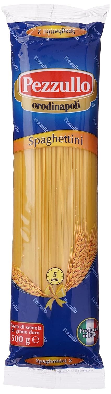 Pezzullo Spaghettini Pasta, 500g - Pack of 1