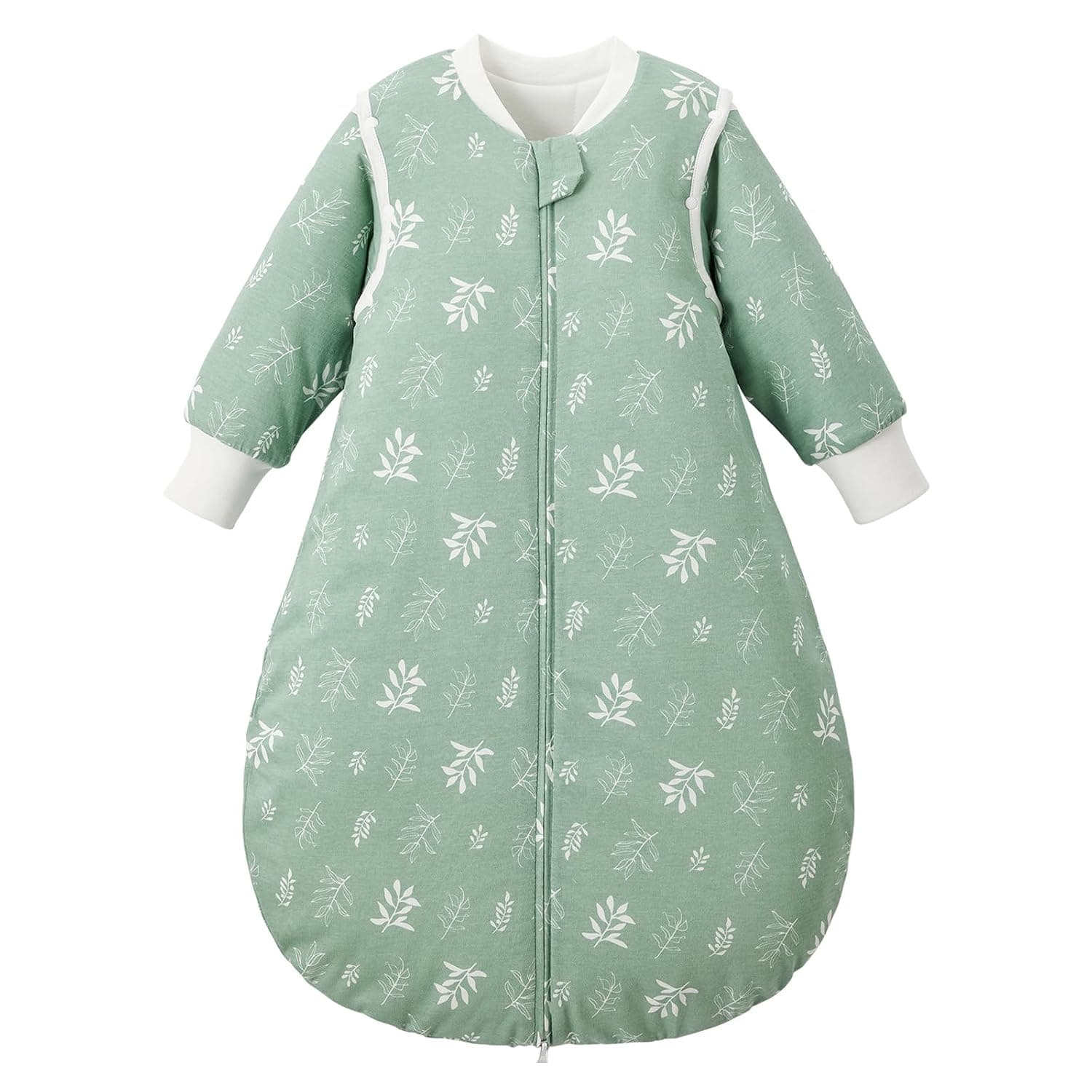 Duomiaomiao 2.5 TOG Baby Sleep Sack 100% Cotton Winter Long Sleeve Baby Wearable Blanket, Super Warm Quilted Comfy Toddler Sleeping Sack
