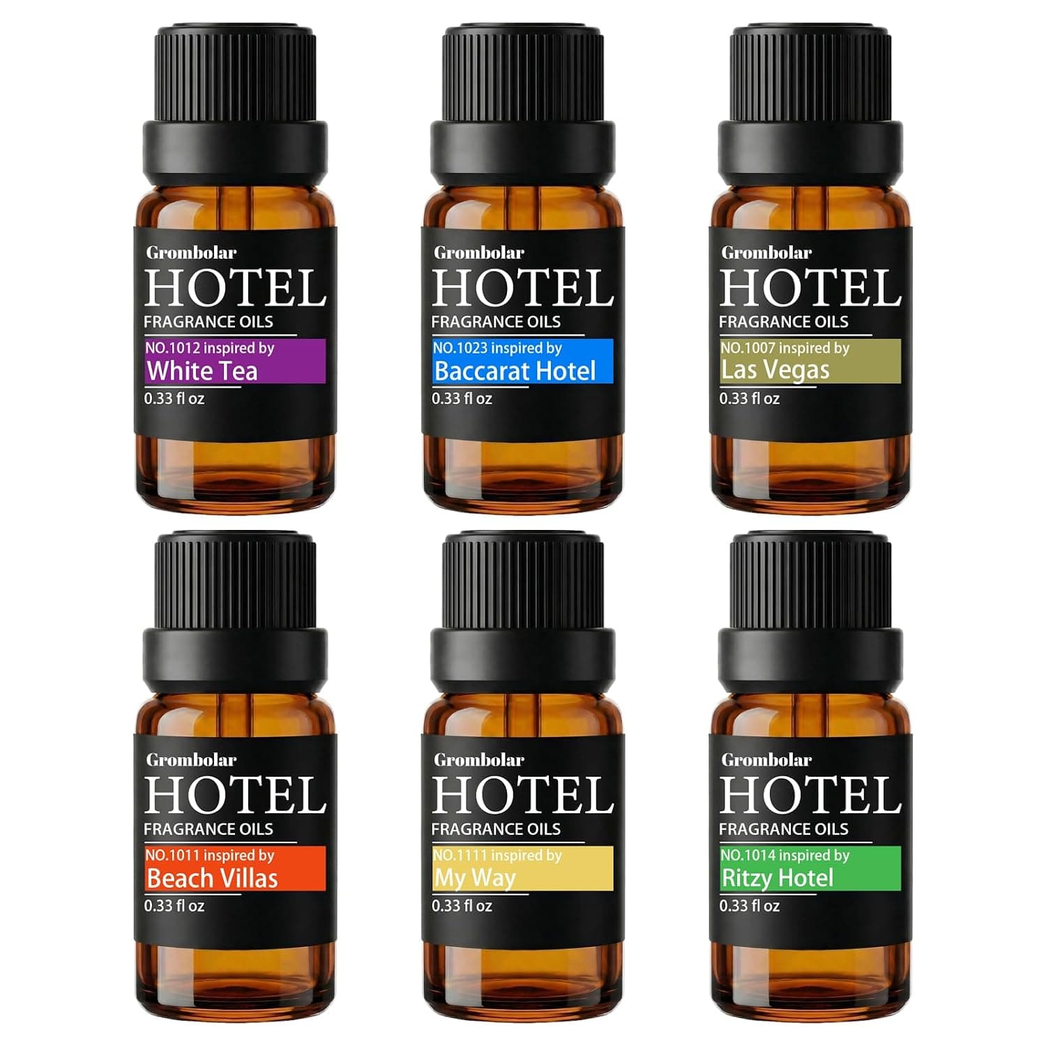 Essential Oils Set-Hotel Collection Diffuser Oil Gift Set,Premium Essential Oil for Diffusers, Home Care, Fragrance, Humidifiers (Hotel-6Pcs Set)